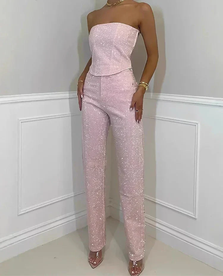 חליפת ג׳ינס בשילוב יהלומים- היילי