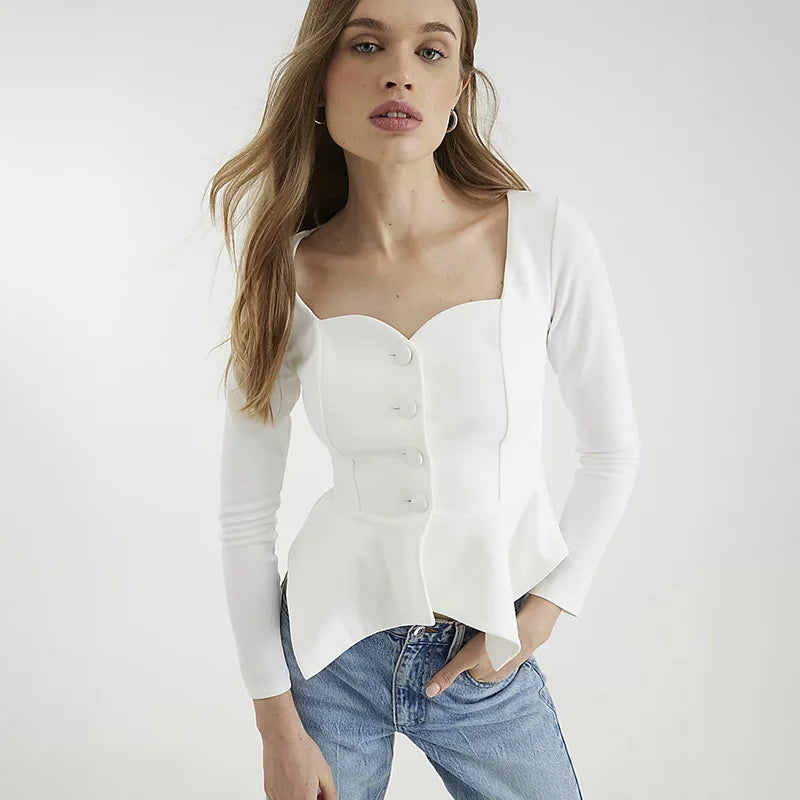 Jana חולצה אלגנטית עם כפתורים