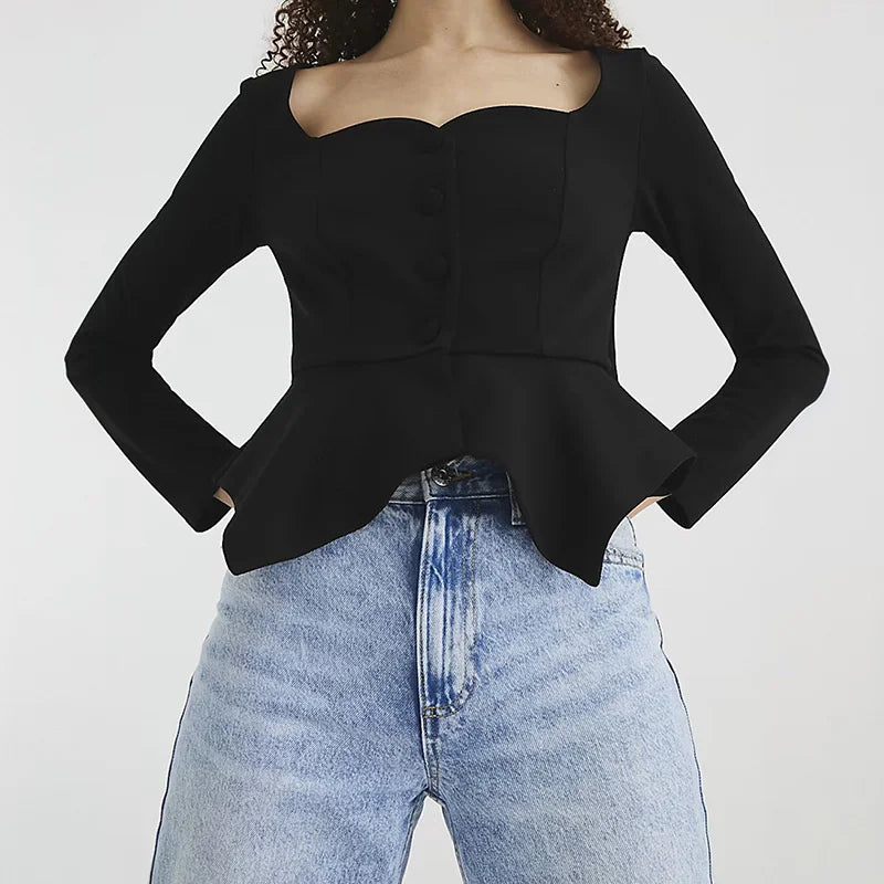 Jana חולצה אלגנטית עם כפתורים