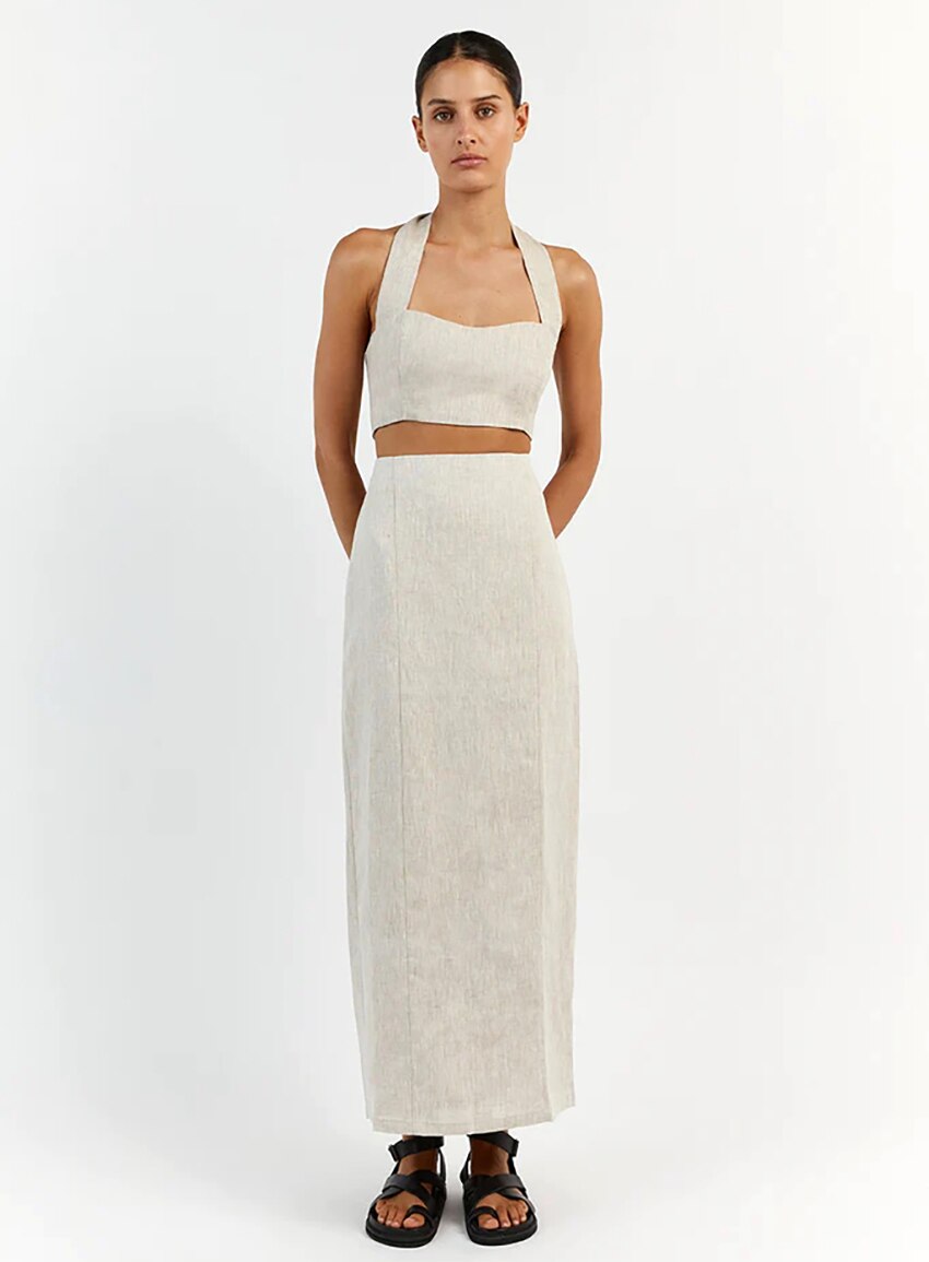 Larsen סט גופייה וחצאית מקסי